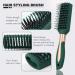 6 Pcs Mens Paddle Hair Brush Comb Set - No Tangle Wet Hair Brushes for Long Curly or Straight Hair - Dark Green - Buy Online on GoSupps.com
