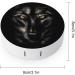 Wolf Round Case For Contact Lens Kit Storage Box with Mirror Printed - Buy Online on GoSupps.com