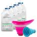 Pee Bags, Portable Female Urinal Device, Stand to Pee, Emergency Funnel Toilet Urine Bags for Women Men Children Kids Patients. Portable urinals for Traveling. Kids Travel Pee Bag Pink