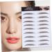 FRCOLOR 16 Pcs Eyebrow Stickers Waterproof Makeup False Eyebrows Dark Brown Imitation Eyebrow 4d Shaping - Buy Online on GoSupps.com