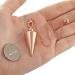 Jsdde Rose Gold Copper Pendulum Pendant with Chain - Esoteric Radiesthesia for Reiki Healing Dowsing and Energy Therapy - Buy Online on GoSupps.com