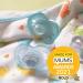 Mam Glow in the Dark Pacifier Set - 0 Months+ Sterilizable Case 2 Count (Blue/White & Pink/White) - International Shipping Available - Buy Online on GoSupps.com