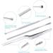Stainless Steel Ear Cleaner Tool Set for Safe Ear Wax Removal - Includes Ear Curette, Ear Pick, Swab, Brush, and Storage Box - Buy Online on GoSupps.com