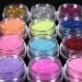 TaoNaisi glitter dust in 12 colors for nail art UV gel nails acrylic nails natural nails etc.