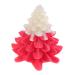 FOMIYES 1pc Christmas Tree Candles Christmas Tealight Candles Xmas Tree Shaped Candle Candle Tablescape Decor Xmas Candles Scented Candles Desk Topper Red Wax Fragrance Red 9X8.8X8.5CM