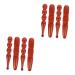 Minkissy 8 pieces acupuncture rod gua Sha massage device massage foot full body massage device foot massage skin care tools sole massage feet feet massage accessories solid wood wood