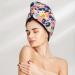 Hand Painted Abstract Leopard Print Microfiber Hair Towel | Super Absorbent Quick Dry Wrap for Long Curly & Thick Hair - Buy Online on GoSupps.com
