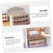 KICHOUSE 2pcs Fridge Pizza Storage Container Collapsible 24 Egg Holder for Refrigerator Organizer re-usable Khaki 30x15cm - Buy Online on GoSupps.com
