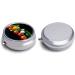 Travel Pill Box - 3 Compartment Tomato & Cucumber Design - Portable Medicine Case for Handbag & Pocket - Best Organizer for Traveling - Buy Online on GoSupps.com