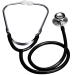 Novamedic Classic Black Dual Head Stethoscope 22-inch Adult Size Stethoscope for Nurses Doctors ETMs Nursing Homes Cardiac Diagnostic Cardiology and Medical Supplies Kit