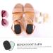 FRCOLOR Heel Pads for High Heels - 8 Pairs Cushioned Inserts for Foot Comfort - Black Rear Half Pads (9.52x7x0.8cm) - International Shipping Available - Buy Online on GoSupps.com
