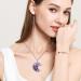 XIANNVXI Crystal Crescent Moon Necklace - Tree of Life Wire Wrapped Reiki Spiritual Jewelry for Women - Amethyst Pendant - Buy Online on GoSupps.com