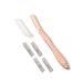 Brandluxe Dermaplaning Tool for Face Eyebrow Shaping Gentle Hair Removal and Exfoliation Razor. Designed for Women eco-friendly design. Includes 5 Swedish stainless steel blade (Rose Gold +2 Heads) Rose Gold + Heads