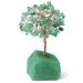 Xiannvxi crystals money tree life tree decoration feng shui green aventurine crystal tree natural gemstones stones decoration Tree of life drum stones base bonsai tree decorative items esoteric d-green aventurin