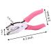 1 Pack 6.3 Inch Length 1/4 Inch Diameter of Heart Shape Hole Handheld Single Paper Hole Punch  Puncher with Pink Soft Thick Leather Cover(Heart 1/4 inch) - Buy Online on GoSupps.com
