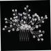FRCOLOR Hair Comb bridal accessories rhinestone jewelry pearl headpiece bridal headpiece headdress accessories white comb bride European and American Hair Jewelry - Buy Online on GoSupps.com