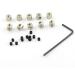 ZRM&E 20pcs 6 x 5 mm Copper Pin Keepers Pin Locks Pin Backs Locking Clasp with 2pcs Wrenches - Buy Online on GoSupps.com