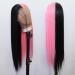 Tawarm Long Half-Black Halbrosa Synthetic Wig for Women - Lace Front Heat-Resistant Hand-Linked Cosplay Hair - Buy Online on GoSupps.com