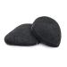 FReed Blue All Natural Teardrop Charcoal Organic Konjac Facial Sponges 2 pack for Deep Gentle Cleansing and Exfoliation