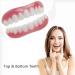Batlam Dentures Cosmetic Veneer | Instant Natural Tone Dental Silicone Tooth Whitening | Temporary Prosthesis for Men & Women - 2 Pairs - Buy Online on GoSupps.com