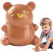 Nail Cleaning Brush - Cute Bear Cleaning Nail Brush | Easy To Grip Bear Finger Nail Brush With Soft Bristles Gently Cleans Kid's Nails Brown - Buy Online on GoSupps.com