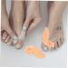Silicone Toe Separator Set - 4 Pairs Thumb Protector for Big Toe Joint, Hallux Valgus, Hammer Toe - Portable Spacer with Silica Gel Skin Color - 7x3.5cm - Buy Online on GoSupps.com