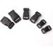 60pcs Black Plastic Contoured Side Release Buckles for Paracord Bracelets - 5/8, 1/2, and 3/8 inch (20 Each) - Durable Buckles for DIY Projects - Buy Online on GoSupps.com