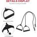 Fitness Exercise Resistance Bands - 2 Pairs with Comfortable Handles for Strength Training Pilates & Gym Workouts - Black 80x12x3cm - Buy Online on GoSupps.com
