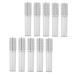 Sewroro Lot de 10 Tubes de Gloss L vres Vides 5 Ml Mini Bouteilles en Verre Transparent Rechargeables pour Maquillage DIY Beaut Soins Personnels