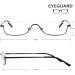 Shop EYEGUARD Half Frame Reading Glasses | Lightweight Metal 2.0 Diopters for Men & Women - International Shipping Available - Buy Online on GoSupps.com