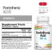 Solaray Pantothenic Acid 500 mg - 100 Vegan Capsules | Energy & Metabolism Support - Buy Online on GoSupps.com