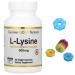 L-Lysine Compatible With California Gold Nutrition 500 mg 60 Veggie Capsules + Bonus Pill Organizer Weekly Pill Organizer Mini