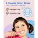 JTF Sonic Electric Toothbrush for Kids 3-12 | Rechargeable Pink Toothbrush with Smart Timer | 4 Kids Size Brush Heads Included - Buy Online on GoSupps.com