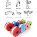 Shop Wankd Aqua Dumbbells - Pink Red Water Fitness Equipment for Aquagym & Aquajogging | International Shipping Available - Buy Online on GoSupps.com