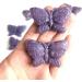 Hand Carved Crystal Gemstones Natural Quartz Crystal purpie mica Butterfly for Gift - (Color: Purple Size: 2inch) Chakra Reiki Balancing - Buy Online on GoSupps.com