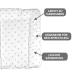Babynness Waterproof Wrapping - High Quality & Wipeable Diaper Area Expansion - Dotted Gray 50x70 cm - Buy Online on GoSupps.com