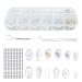 143-part glasses repair set glasses silicone-nose pads glasses repair tool with screwdriver glasses hinge caps screw glass pads glasses silicone pad holder
