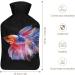 Buy Color Fish Hot Water Bottle with Plush Cover - Hand Warmer for Adults & Kids - 26.5x15.3cm - International Shipping Available - Buy Online on GoSupps.com