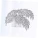 Didiseaon Bridesmaid Hair Comb Jeweled Hair Combs Rhinestone Headpiece Wedding Hair Comb Photography Props Silver Headpiece Tiara Hair Accessories Rhinestones Hair up - Buy Online on GoSupps.com