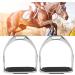 Salutuya 4.8 Comfortable Iron Stirrups with Rubber Pad for Safe & Pain-free Riding - Buy Online on GoSupps.com