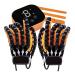 Hand Rehabilitation Robot Gloves Intensity Adjustable Hemiplegia Stroke Arthritis Left & Right Hand Finger Rehabilitation Trainer Relieve Hand Stiffness Chargeable left+right Large
