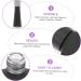  ARTSEWPLY 10 Pieces Bottle Nail Polish Nail Gel Builder Holder For Nail Polish Refillable Nail Polish DIY Nail Couture Gel Nail Polish Package Nail Bottles Para Plastic P.p Black - Buy Online on GoSupps.com