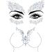 Blindery Rhinestone Face Jewels - Festival Rave Gem Stickers for Women & Girls - 2PCS - Buy Online on GoSupps.com