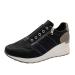 XTZ YGLD shoes women summer sandals breathable casual women mesh flat bottom fashion wedges shoes for women high shoes women black with paragraph and lacing black 6.5 uk