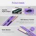 Mnsyflns 2-in-1 Ceramic Hair Straightener & Curler Purple - Lightweight Styler for Women & Girls, Temperature 120-200 - Buy Online on GoSupps.com