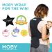 Moby Fit Baby Carrier Wrap | Supportive Carrier and Wrap for Newborns to Toddlers | Ergonomic Design for Parents and Caregivers | Holds Babies up to 33 lbs | Black - Buy Online on GoSupps.com