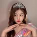Birthday Girl Crown Happy Birthday Tiara Princess Rhinestone Headband Crystal Headpiece Birthday Party Hair Accessories for Women Girls Silver - Buy Online on GoSupps.com
