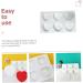 HOMSFOU Love Rose Mold Butter Molds Cake Stencils Love Heart Mini Ice Cube Trays Candy Molds Silicone Molds for Candles Pallets Heart Silicone Molds Multipurpose 3D Flower Model Silica Gel - Buy Online on GoSupps.com