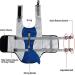 Shop Cit toile Dog Life Jacket - Safe Lightweight Water Vest for Small Medium & Large Dogs | Reflective Handle | Shark Design | Blue M/M - Buy Online on GoSupps.com