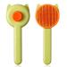 Fantesi cat brush dog brush cat kamm with grip for long hair and short hair animal hair cleaning with a click animal hair cleaning brush